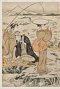 Fishing at Iwaya on Enoshima by Kitagawa Utamaro (Japanese, c. 1754–1806)