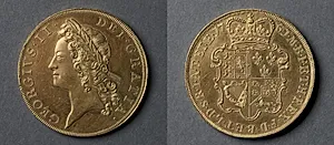 Five Guineas: George II (obverse); Shield of Arms (reverse) by Unknown Artist