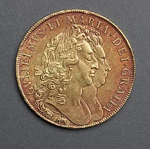 Five Guineas: William & Mary (obverse) by Unknown Artist