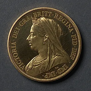 Five Pound Piece: Portrait of Queen Victoria (obverse) by Thomas Brock (British, 1847–1922)