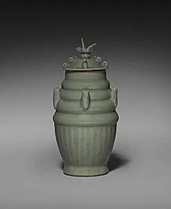 Five-Spouted Vase with Cover by Unknown Artist