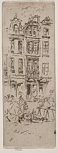 Flower Market, Brussels by James McNeill Whistler (American, 1834–1903)