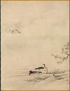 Flowers and Birds in a Spring Landscape