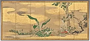 Flowers and Trees of the Four Seasons (right screen)
