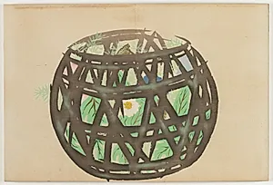 Flowers of a Hundred Worlds (Momoyogusa): Flower Basket (Hanakago) by Kamisaka Sekka (Japanese, 1866–1942)
