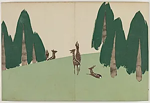 Flowers of a Hundred Worlds (Momoyogusa): Kasuga Plain (Kasugano) by Kamisaka Sekka (Japanese, 1866–1942)