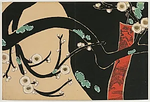 Flowers of a Hundred Worlds (Momoyogusa): Plum (Ume) by Kamisaka Sekka (Japanese, 1866–1942)