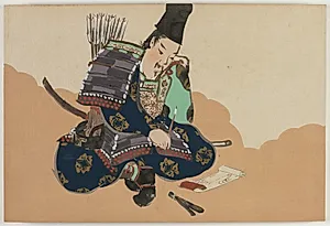 Flowers of a Hundred Worlds (Momoyogusa): Taira no Tadanori (Tadanori) by Kamisaka Sekka (Japanese, 1866–1942)