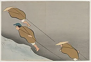 Flowers of a Hundred Worlds (Momoyogusa): Tugging Boats (Hikibune) by Kamisaka Sekka (Japanese, 1866–1942)