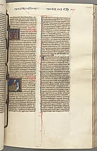 Fol. 194r, Judith, historiated initial A, Judith beheading Holofernes by Unknown Artist