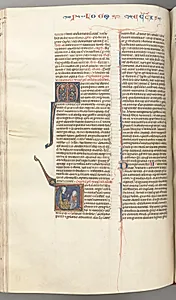 Fol. 247v, Ecclesiastes, historiated initial V, Solomon teaching by Unknown Artist