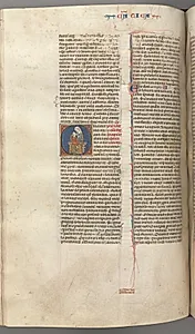 Fol. 249v, Song of Songs, historiated initial O, theVirgin and Child by Unknown Artist