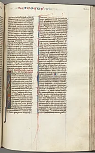 Fol. 364r, Haggai, historiated initial I, Haggai with a scroll standing on a hybrid by Unknown Artist