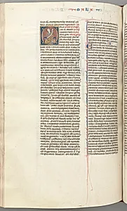 Fol. 368v, Malachi, historiated initial O, Malachi seated with a scroll by Unknown Artist