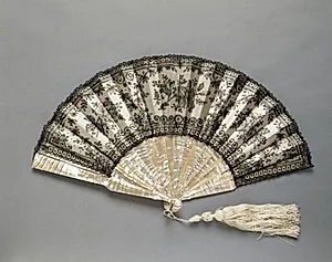 Folding Fan: Chantilly Lace by Unknown Artist