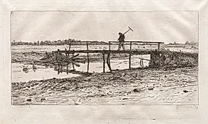 Footbridge, Worth by Otto H. Bacher (American, 1856–1909)