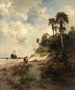 Fort George Island, Florida by Thomas Moran (American, 1837–1926)