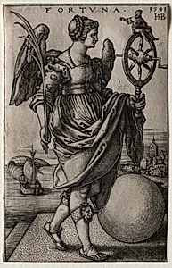 Fortune by Hans Sebald Beham (German, 1500–1550)
