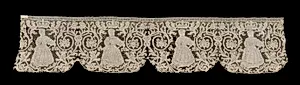 Four Scallops of a Bobbin Lace Flounce by Unknown Artist