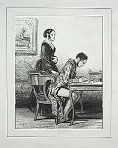 Fourberies de Femmes by Paul Gavarni (French, 1804–1866)
