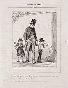 Fourberies de Femmes:  En matière de sentiment by Paul Gavarni (French, 1804–1866)