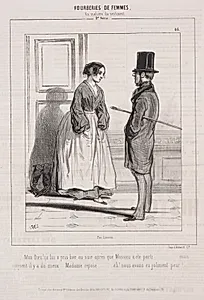 Fourberies de Femmes:  En matière de sentiment by Paul Gavarni (French, 1804–1866)