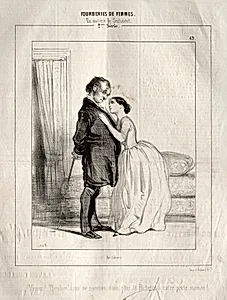 Fourberies de Femmes:  En matière de sentiment by Paul Gavarni (French, 1804–1866)