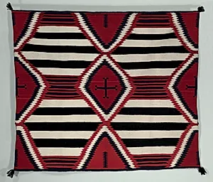 Fourth-Phase Chief Blanket Style Rug by Unknown Artist