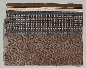 Fragment Composed of Two Fabrics Joined by Unknown Artist