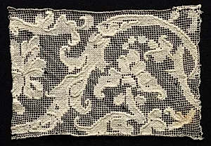 Fragment (of a Band?) with Floral Pattern by Unknown Artist