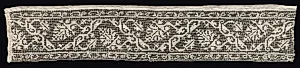 Fragment of a Band with Vines and Leaves by Unknown Artist