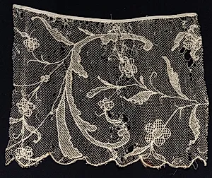 Fragment of a Border with Floral Motif by Unknown Artist