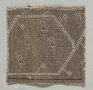 Fragment of a Chasuble Orphrey Cross Band by Unknown Artist
