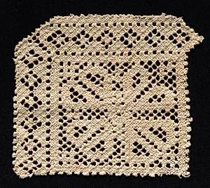 Fragment of a Corner with Floral Motif by Unknown Artist
