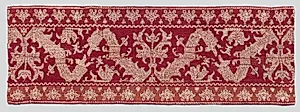 Fragment of a furnishing textile by Unknown Artist