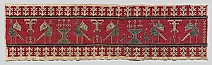Fragment of a furnishing textile (one of five) by Unknown Artist