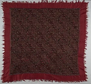 Fragment of a Shawl by Unknown Artist