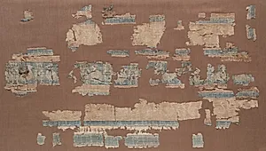 Fragment (of a Shroud?) with Inscription by Unknown Artist