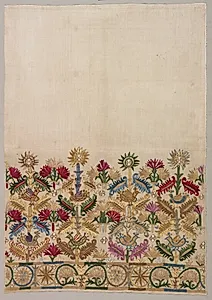 Fragment of a Skirt Border by Unknown Artist