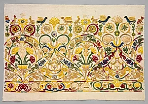 Fragment of a Skirt Border by Unknown Artist