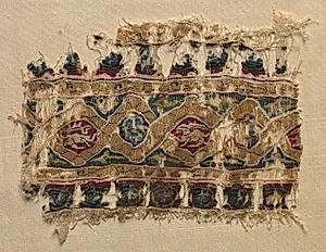 Fragment of a Tiraz-Style Textile by Unknown Artist