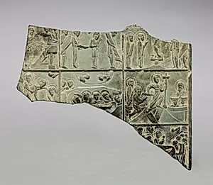 Fragment of an Icon with Scenes from Christ's Passion by Unknown Artist