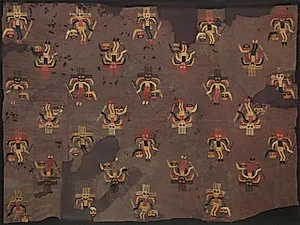 Fragment of Embroidered Cloth by Unknown Artist