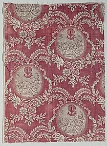 Fragment of Woodblock Printed Cotton by Unknown Artist