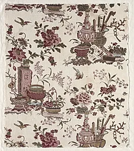 Fragment of Woodblock Printed Cotton