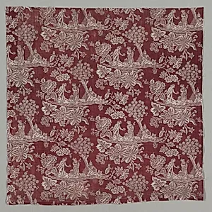 Fragment of Woodblock Printed Cotton by Unknown Artist