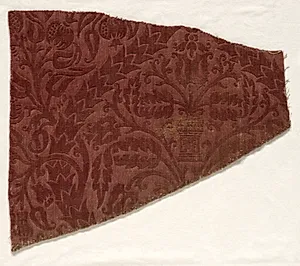 Fragment of Wool Velvet by Unknown Artist