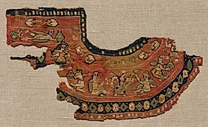 Fragment, Ornamental Neck Band from a Tunic by Unknown Artist