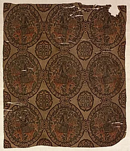 Fragment with Equestrian Falconer King by Unknown Artist