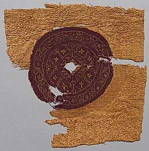 Fragment with Gold Foil, from a Furnishing Fabric by Unknown Artist